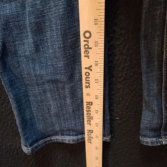 American Eagle Outfitters Womens Jeans Blue Size 2 Cotton Blend Crop Stretch - Picture 4 of 12